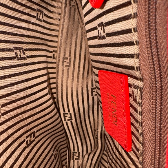 Fendi Red Crossbody Bag with Gold Accent - Picture 12 of 16